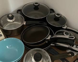 pots and pans, and other kitchen items not shown