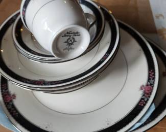 Noritake Etienne - service for 12 with serving pieces. Dining season is almost here!