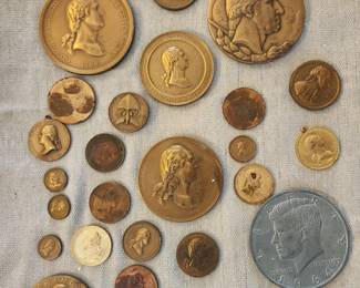 Exonumia - lots of George Washington