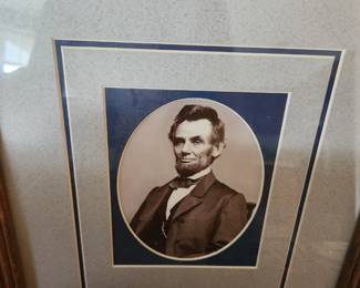 Framed Lincoln Stamp