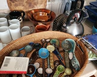 pottery spoons