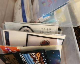 Travel Ephemera, pins, and patches