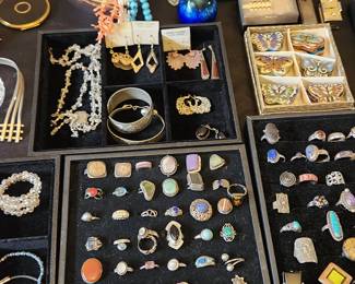 rings and costume jewelry