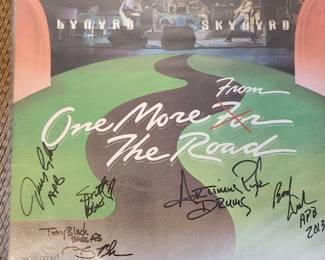 Autographed album - Lynard Skynard From One More For The Road