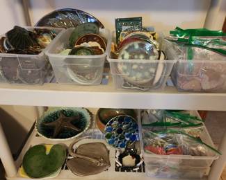 pottery, plates and trays