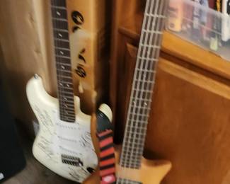 Molly Hatchet Autographed Guitar and Steinberger Guitar