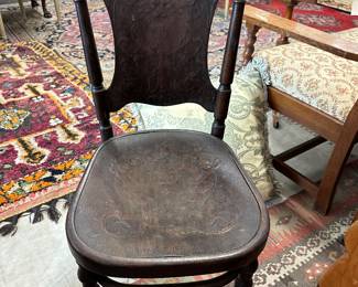 Antique carved wooodeb chair. 