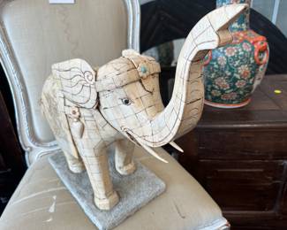 Inlaid Bone Elephant 