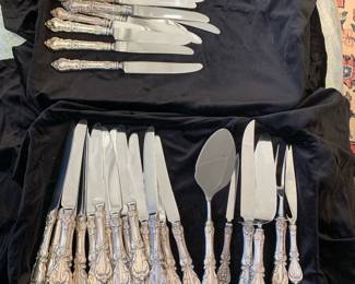 Reed & Barton Sterling Flatware. Patterns: Burgandy and St. Francis I 