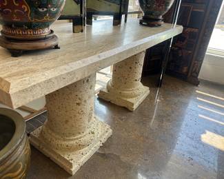 Beautiful stone side table. 