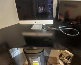 (2) Pottery Barn file cabinets and tops 23" x 23" x 29"H (computers NFS) 