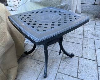 Frontgate patio side table 24" x 24" x 19"H