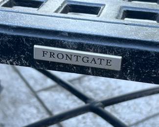 Frontgate patio table 78" x 102" and (8) chairs; includes cushions 