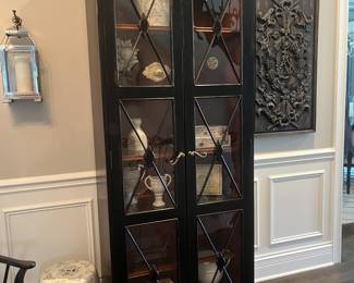 Walter E. Smithe lighted display cabinet 33"W x 84"H x 17"D 
