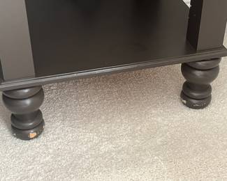 (2) nightstands with glass top 19" x 17" x 30"H 