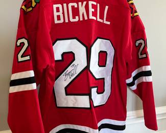 Authentic JSA signed Bryan Bickell Blackhawks jersey