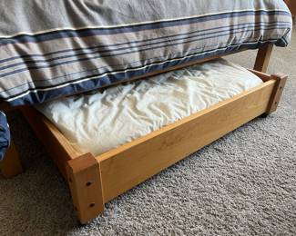 Crate & Barrel/Land of Nod trundle bed; includes full  mattress only 