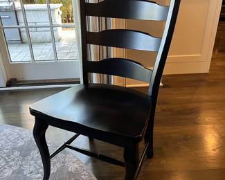 Canadel 60" diameter wood table and (6) chairs 