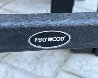 36" diameter Polywood bistro table and (4) stools