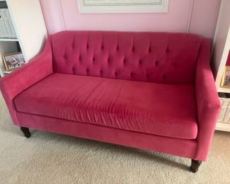 Pottery Barn Teen 56"W x 29"D upholstered loveseat 