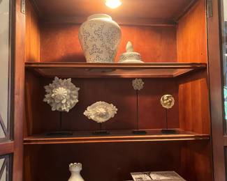 Walter E. Smithe lighted display cabinet 33"W x 84"H x 17"D 