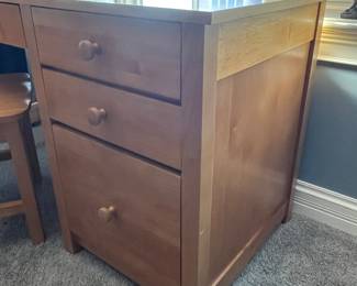 Crate & Barrel/Land of Nod desk 24" x 51" x 30"H and chair 