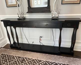 Walter E. Smithe console table 12" x 72" x 34"H 