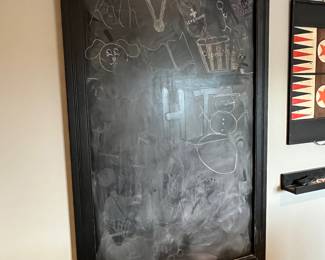 Wood framed chalkboard