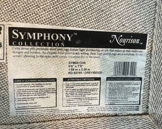 Nourison 5'6" x 7'6" wool rug 