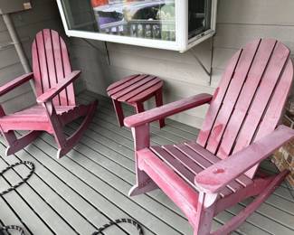 Adirondack chair set