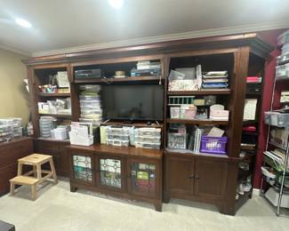 5 piece unit - bookshelves & entertainment center