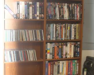 Movies and dvd's and cd's