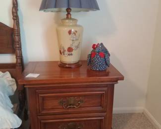 These nightstands go with a high boy chest of drawers and dresser