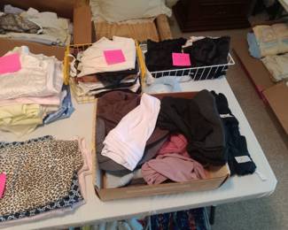 Head covering, full and 1/2 slips, pajama sets and gowns/nighties 