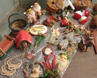 Fishing/hunting themed ornaments 