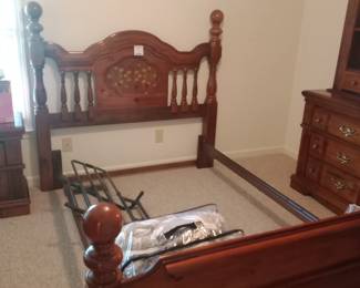 Cannonball bed frame