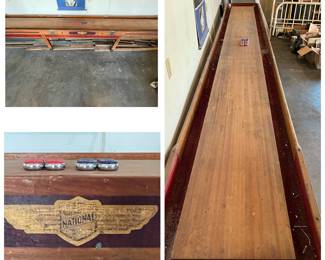 Vintage shuffleboard table