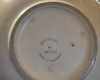 Poppytrail Metlox California Dishes