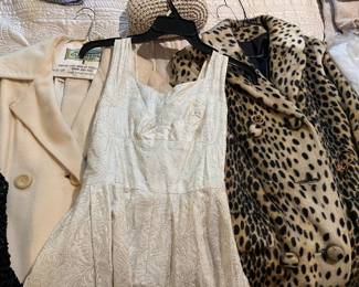 Vintage womens clothing, dresses, and jackets