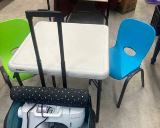 Child’s Lifetime table and chairs 