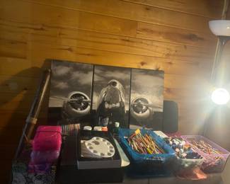 Lots of art supplies