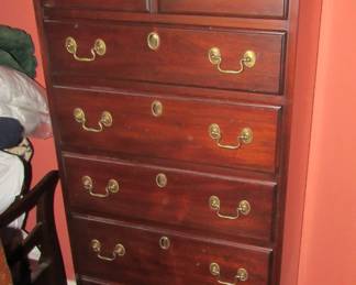 Mahogany lingerie chest by Virginia Galleries