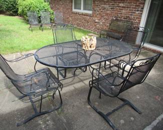 Vintage Salterini wrought iron set
