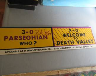 Bert Jones autograph on bumper sticker