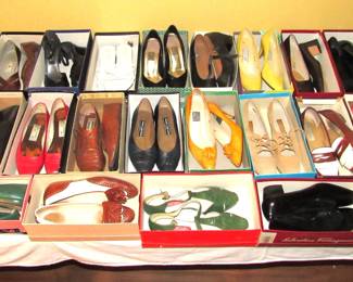 Loads & loads of designer shoes. Most are size 8 & 8.5