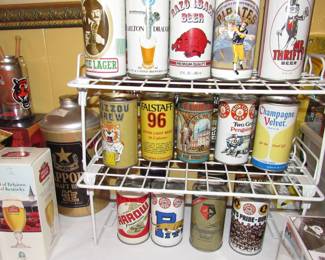 Vintage beer cans