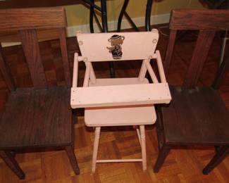 Vintage kids' chairs