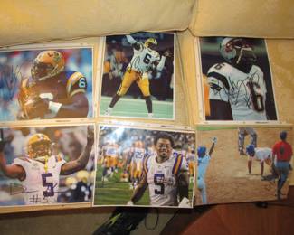 LSU autographed photos