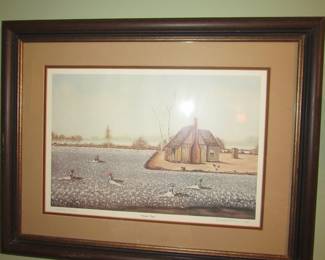 'Picken Time' signed lithograph