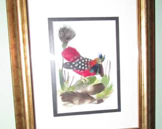 Art made with real feathers